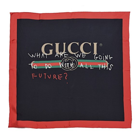 Gucci Future Foulard Scarf in Black - Picture 3 of 8